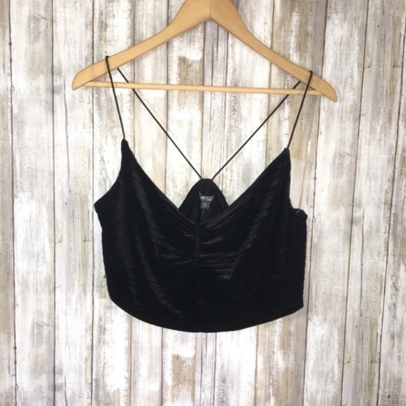 NWT Wild Fable Velvet Black Crop - Picture 2 of 5
